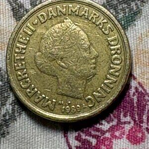 Denmark 10 Kroner 1989 Queen Margrethe II Circulated World Coin